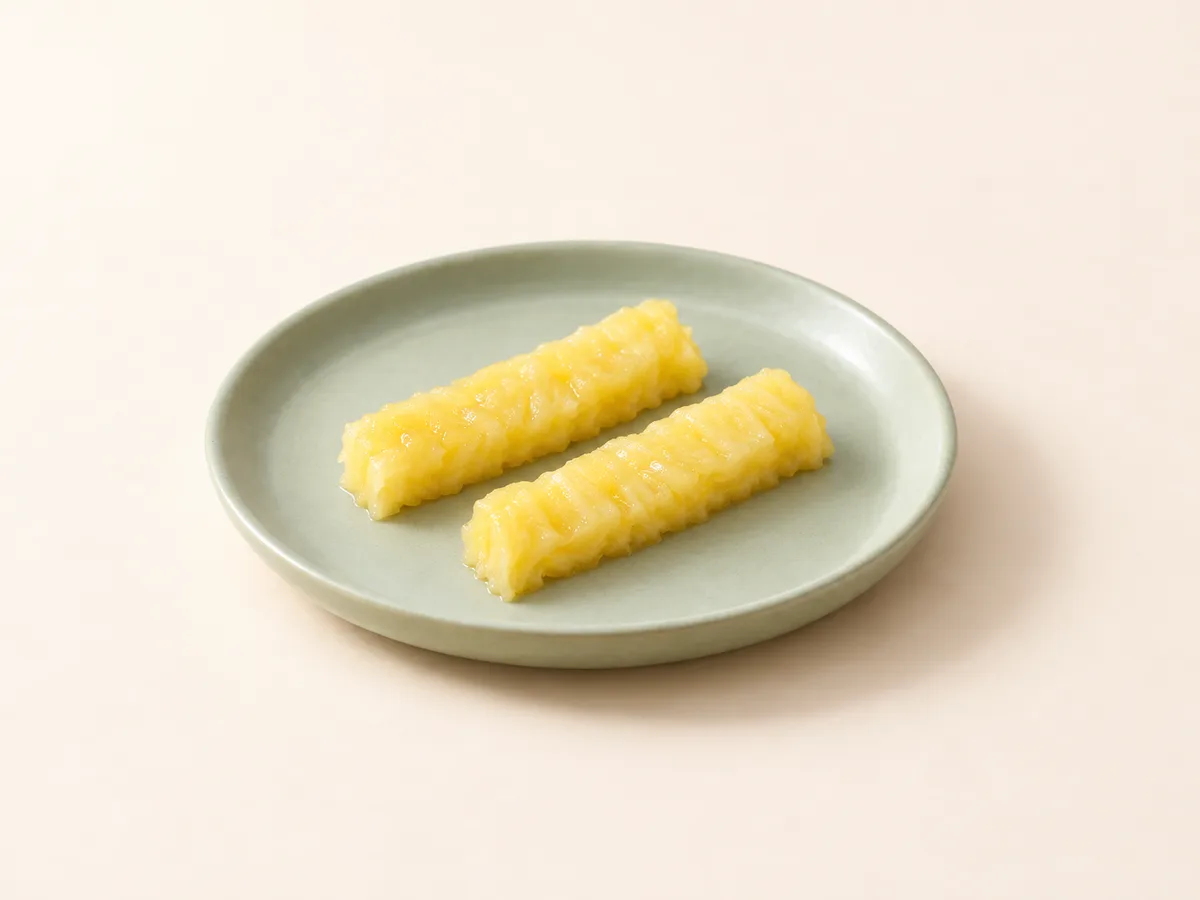 Ananas, 6 ay +: ananas şeritleri