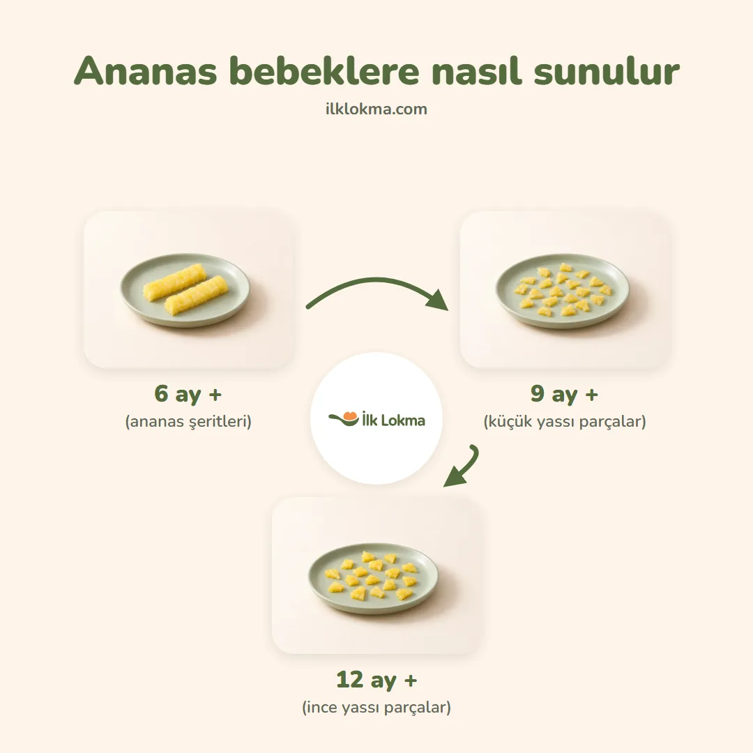 Ananas yaşa göre nasıl sunulur