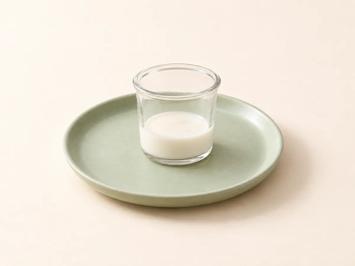Ayran, 12 ay +: bardakta tuzsuz ayran