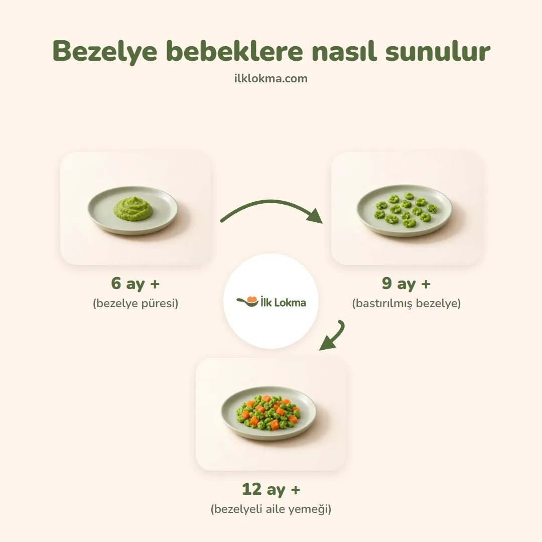 Bezelye yaşa göre nasıl sunulur