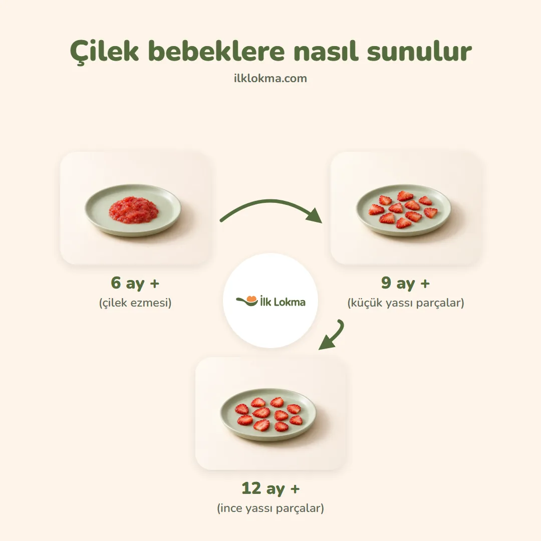 Çilek yaşa göre nasıl sunulur