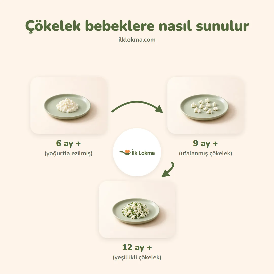 Çökelek yaşa göre nasıl sunulur