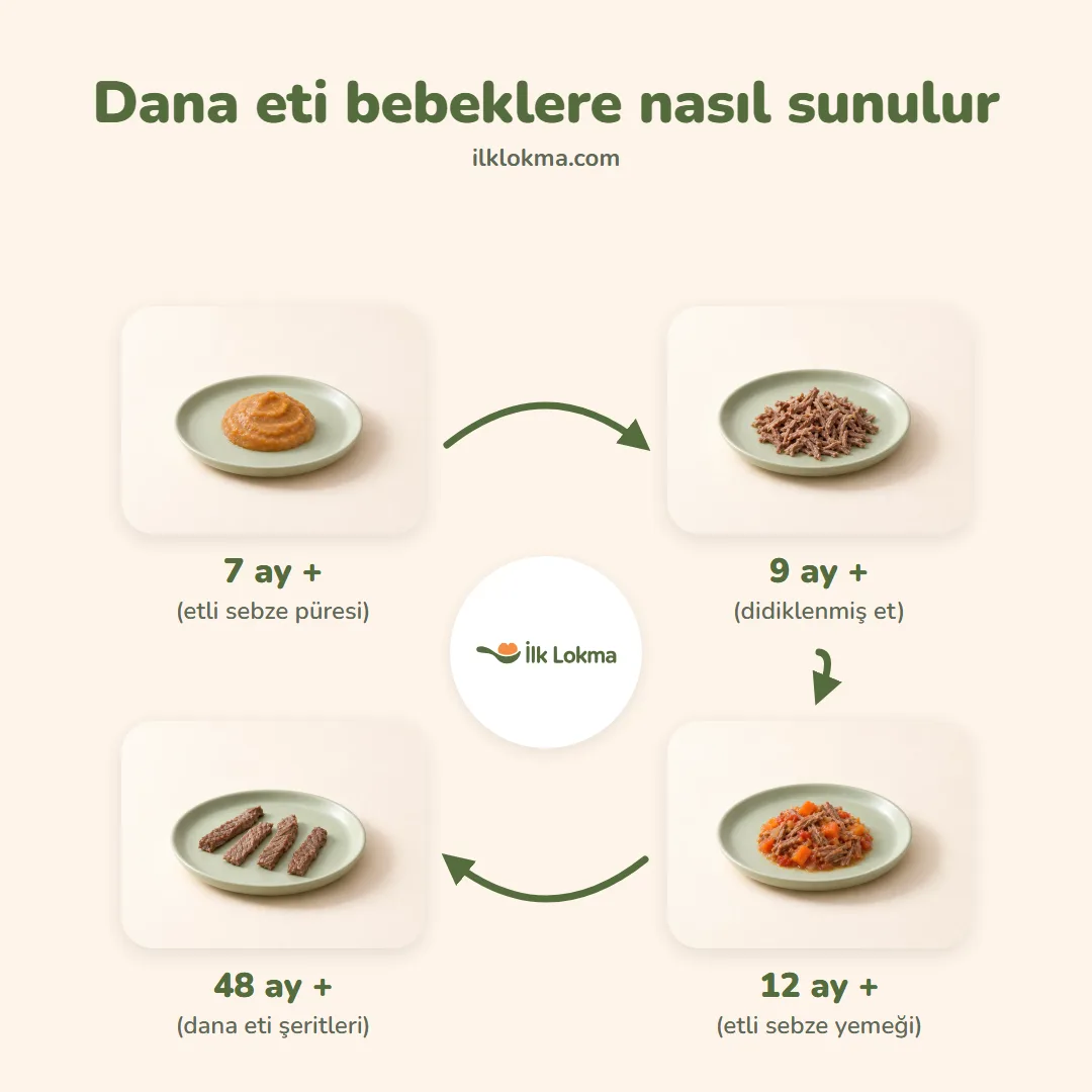 Dana eti yaşa göre nasıl sunulur