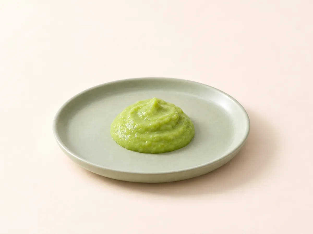Edamame, 7 ay +: edamame püresi