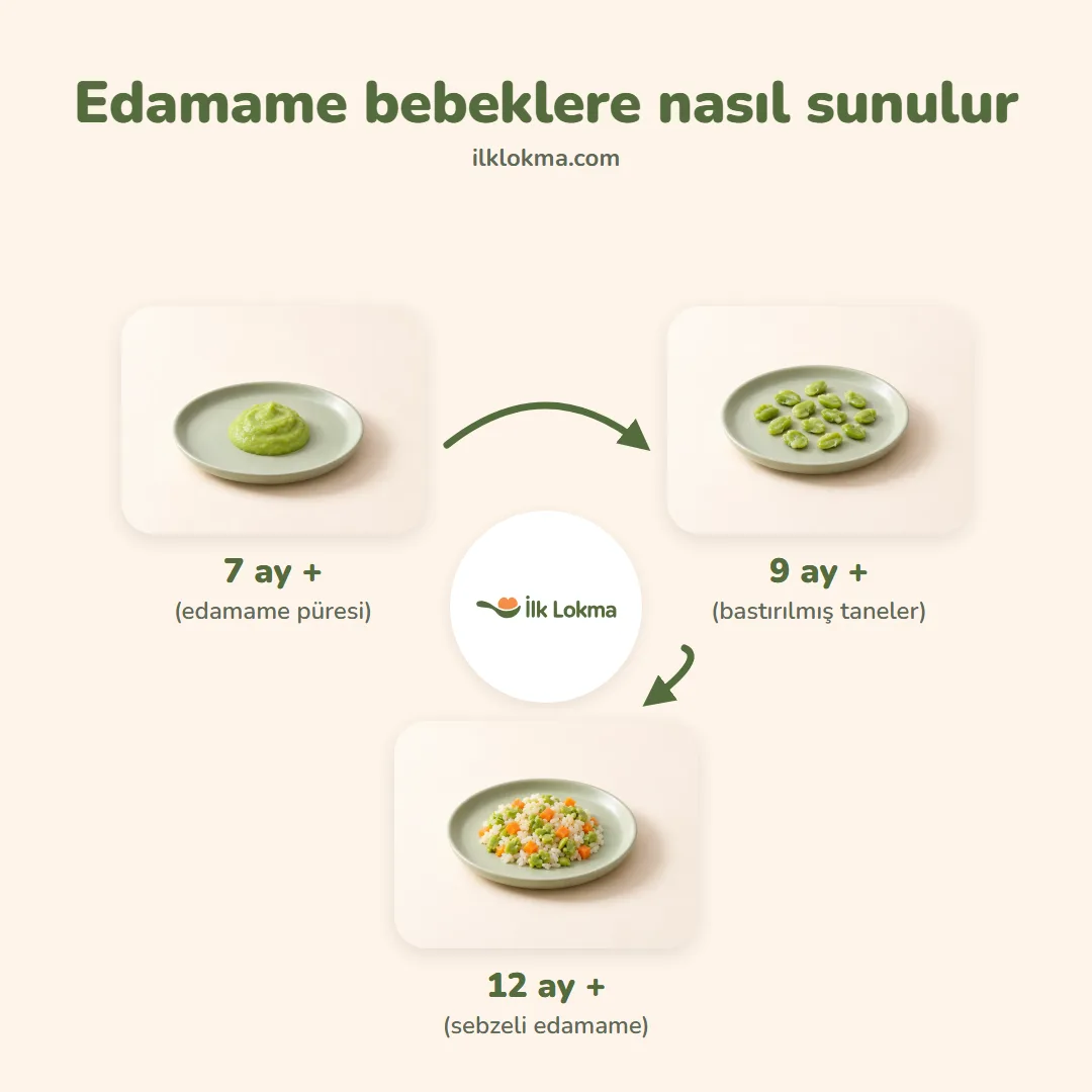 Edamame yaşa göre nasıl sunulur