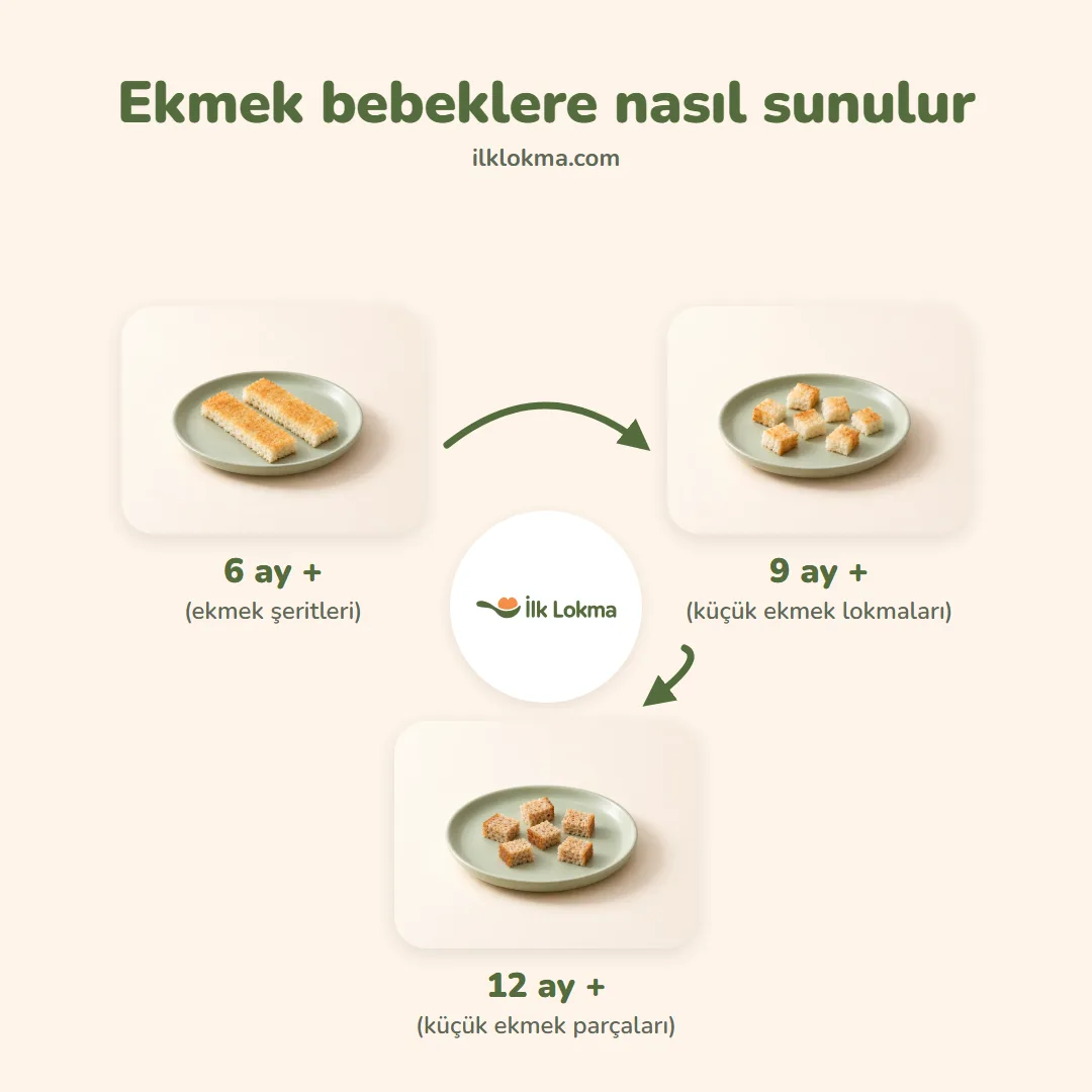 Ekmek yaşa göre nasıl sunulur