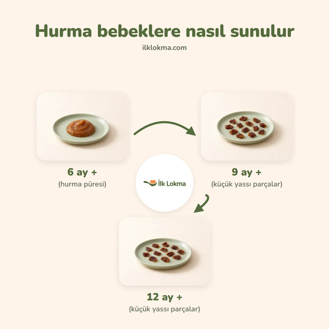 Hurma yaşa göre nasıl sunulur