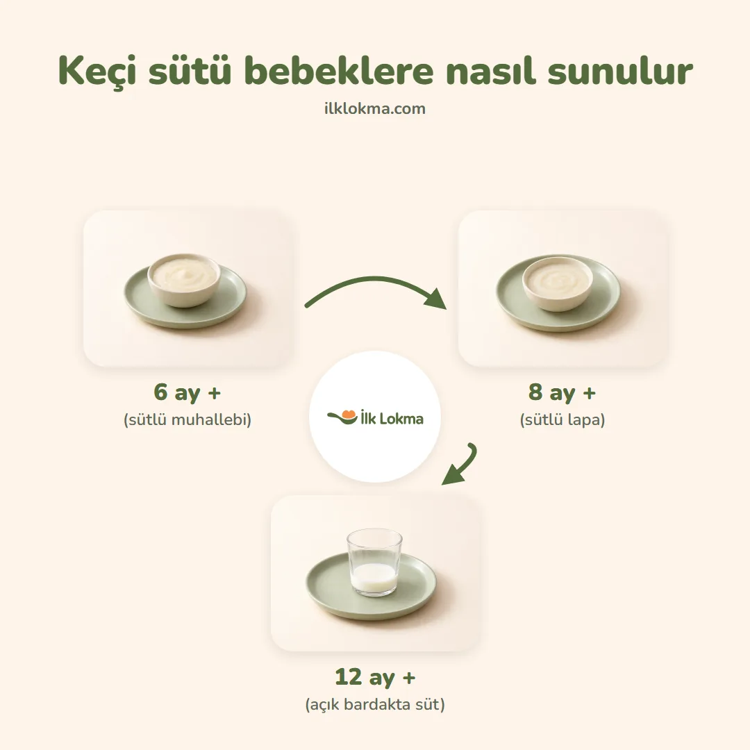 Keçi sütü yaşa göre nasıl sunulur