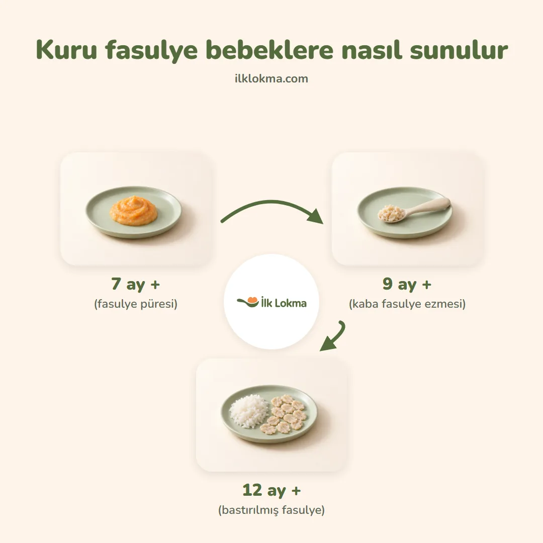 Kuru fasulye yaşa göre nasıl sunulur