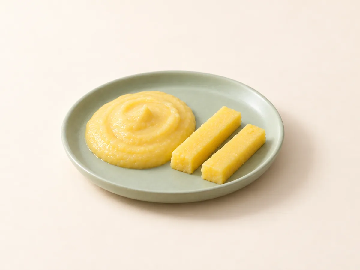 Mısır unu (polenta), 6 ay +: lapa ve polenta çubuğu
