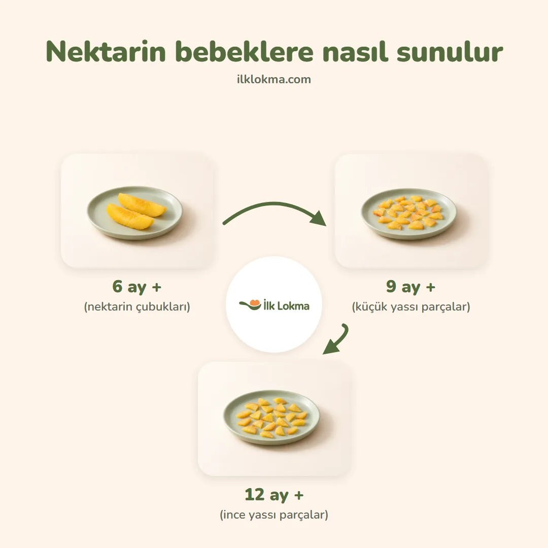 Nektarin yaşa göre nasıl sunulur