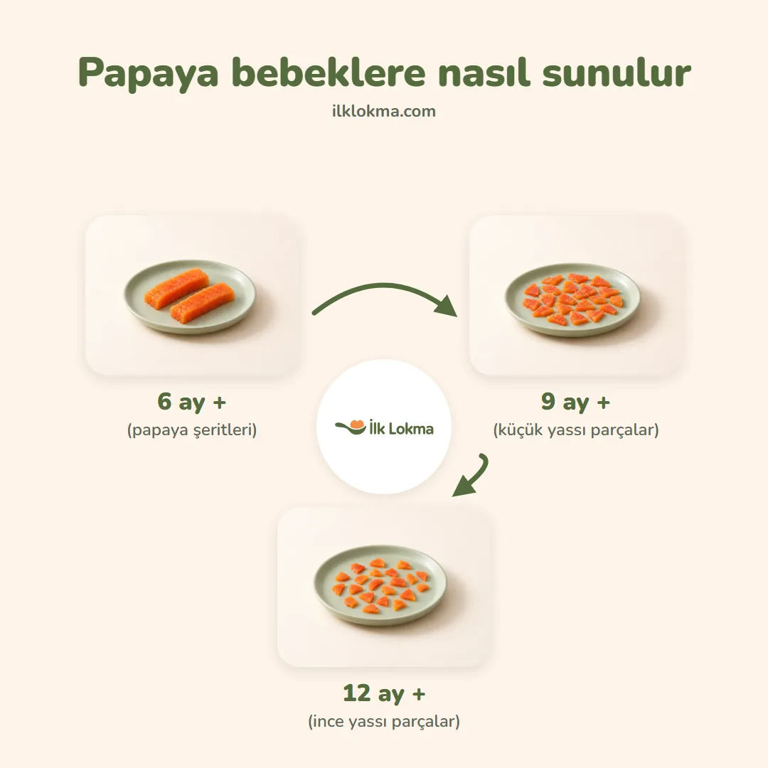 Papaya yaşa göre nasıl sunulur
