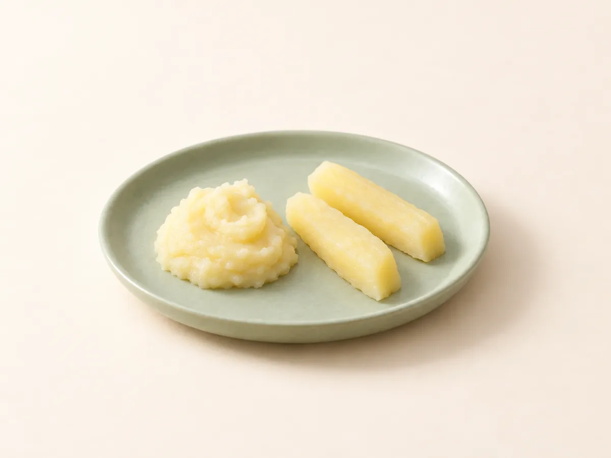 Patates, 6 ay +: püre ve yumuşak çubuk