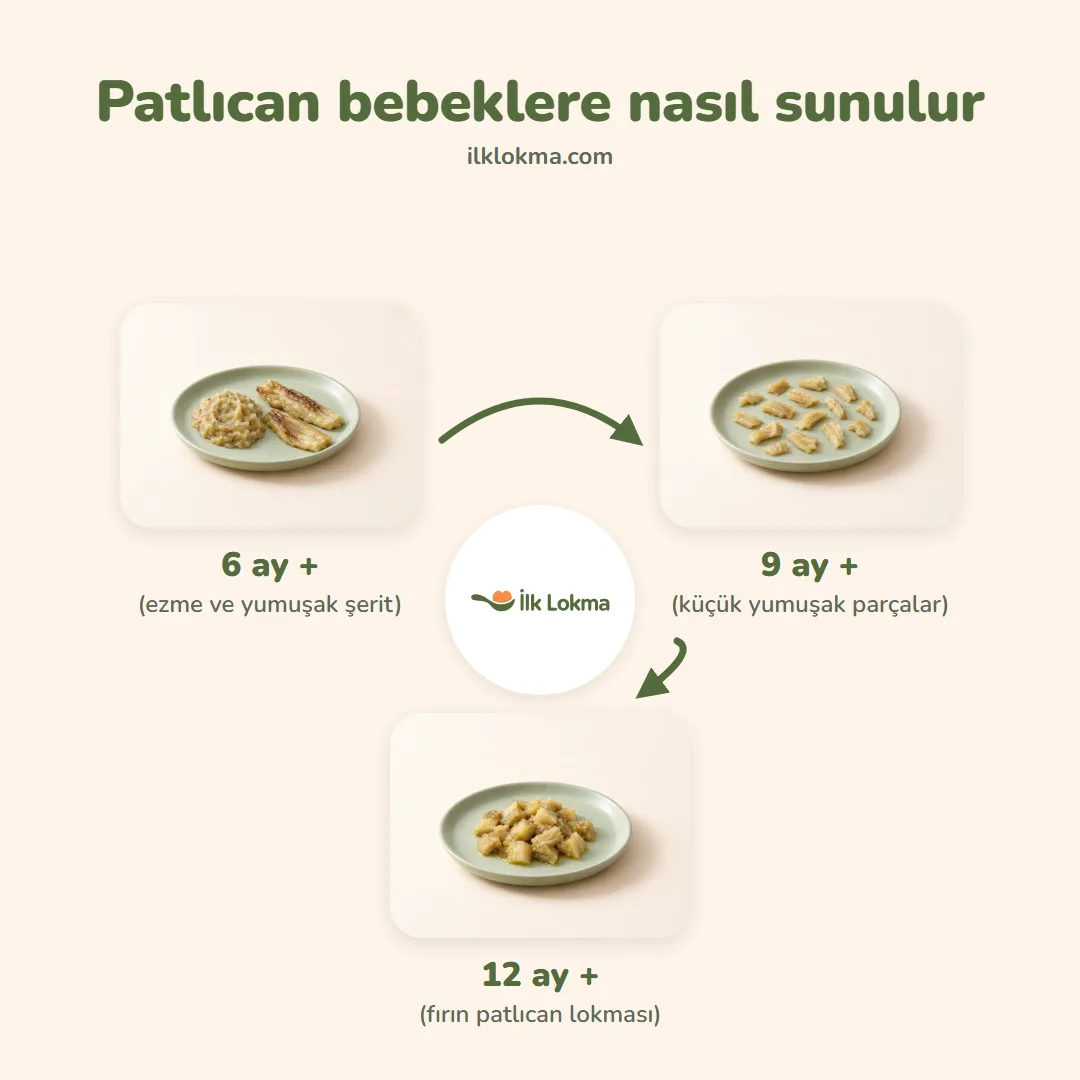 Patlıcan yaşa göre nasıl sunulur