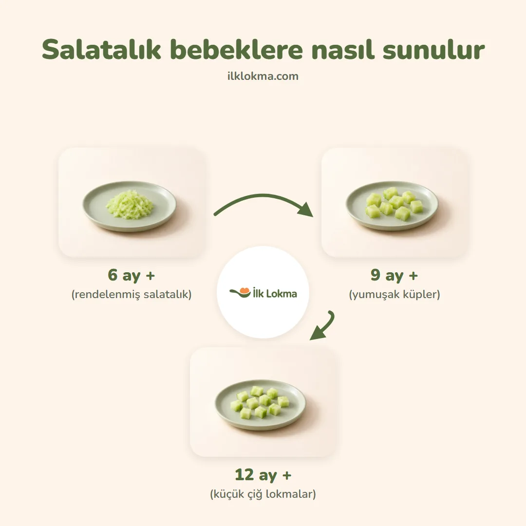 Salatalık yaşa göre nasıl sunulur