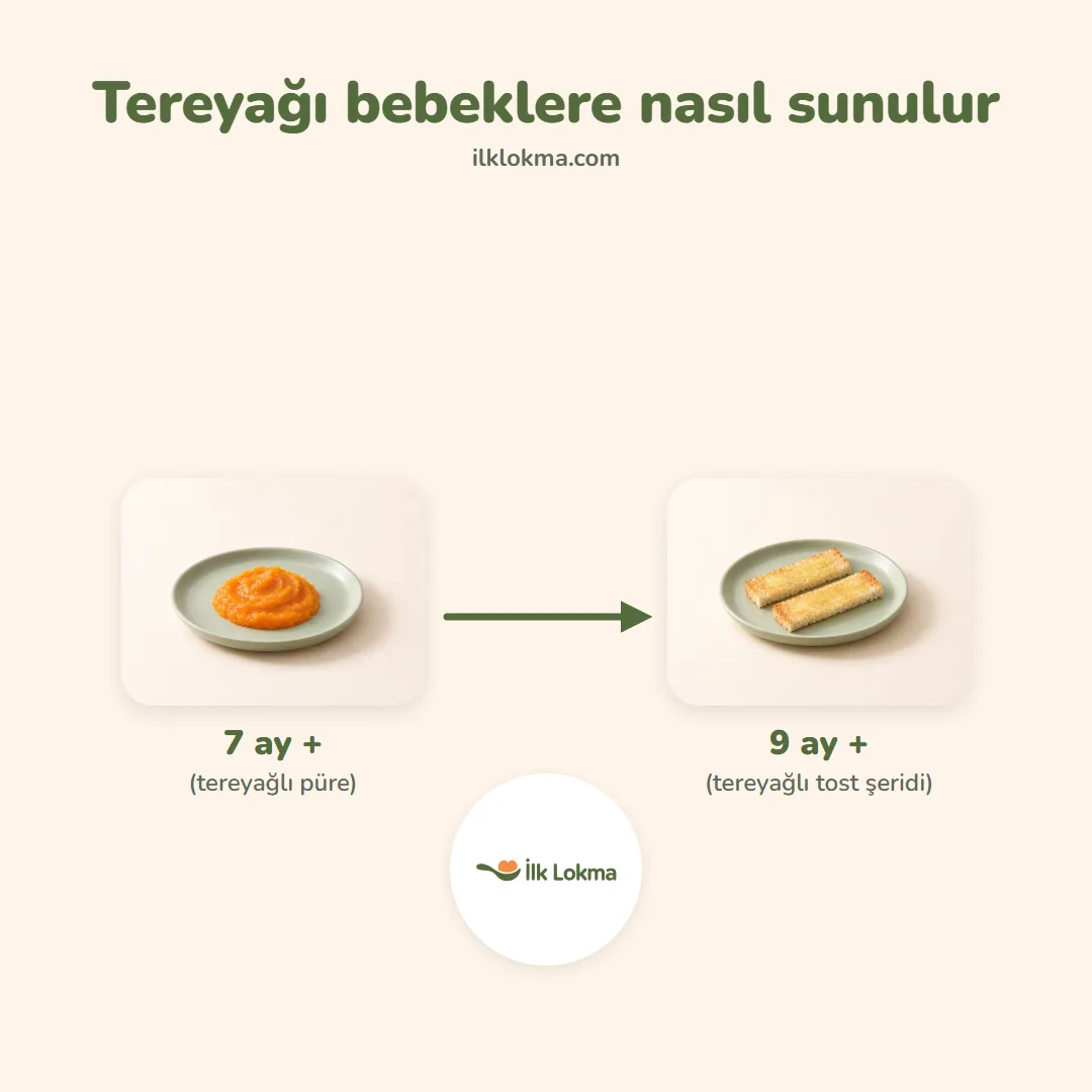 Tereyağı yaşa göre nasıl sunulur