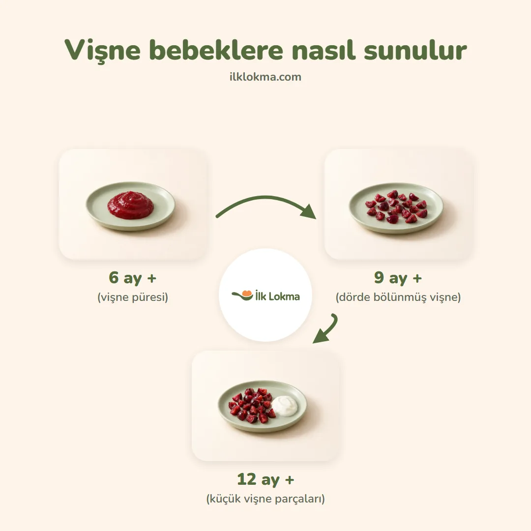 Vişne yaşa göre nasıl sunulur